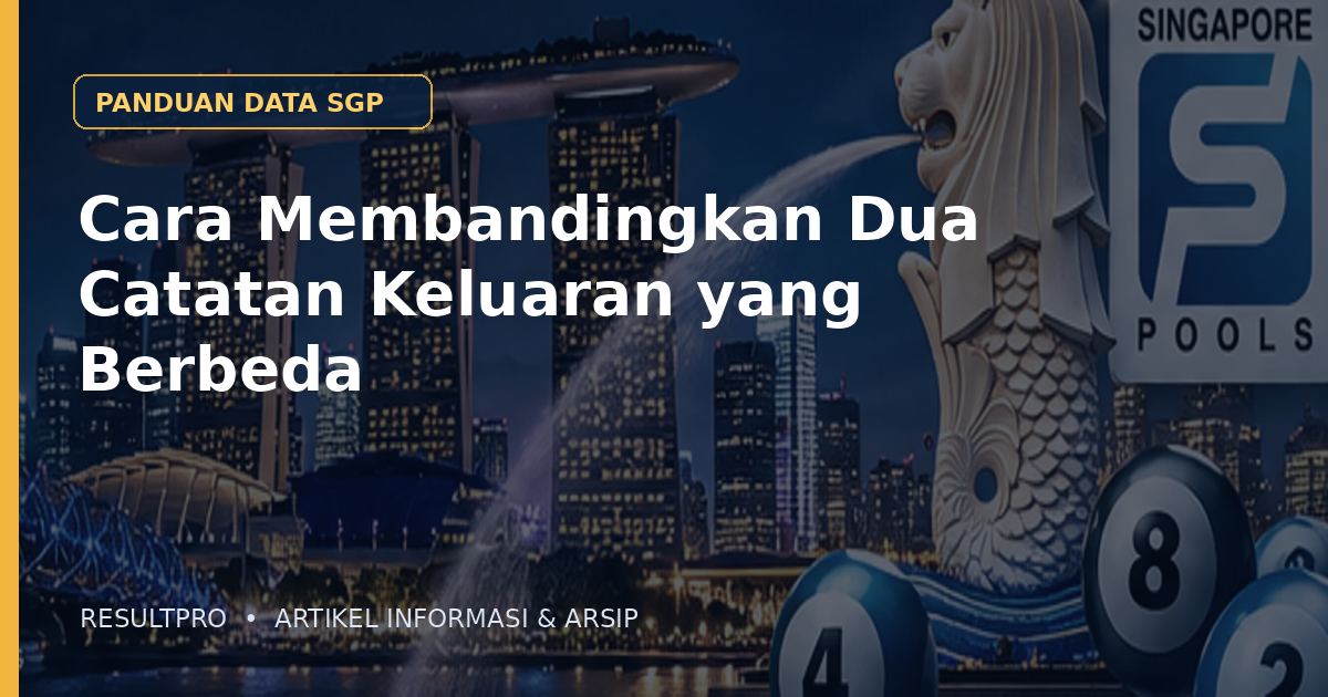 Cara Membandingkan Dua Catatan Keluaran yang Berbeda