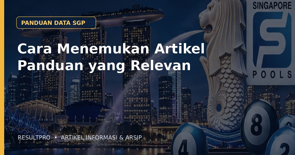 Cara Menemukan Artikel Panduan yang Relevan