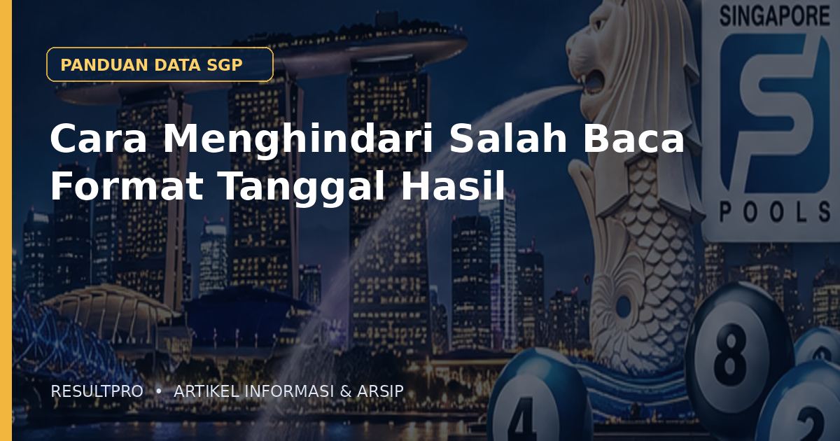 Cara Menghindari Salah Baca Format Tanggal Hasil